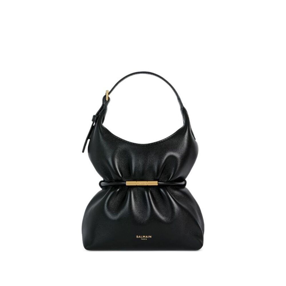 Balmain Women Sphynx Mini Leather Handbag